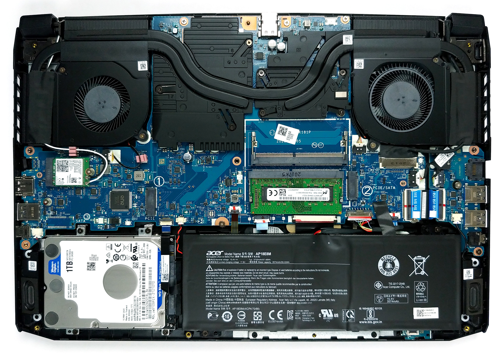 How to replace and fix ACER AN515-44-45-55-57 30pin 0.5mm LED DC02003P100 50.Q7KN2.011 LCD Cable (Acer Nitro 5 (AN515-44))